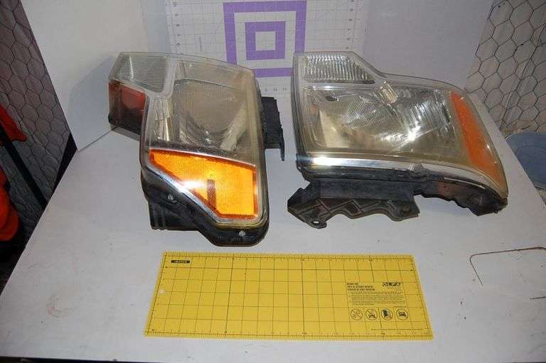 Two Car Headlights- Driver Side and Passenger Side F-150