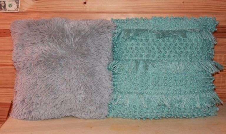 Turquoise Throw Pillows.  9B