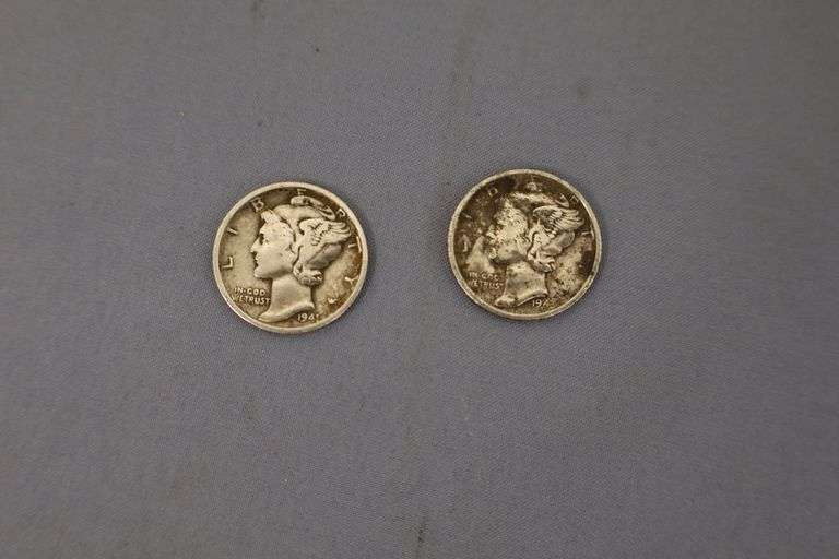 1941 & 1943 Silver Mercury Dimes! (DC)
