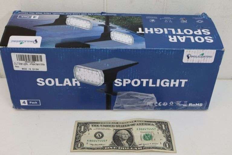 NEW 4-PACK of Solar Spotlights! (2C)