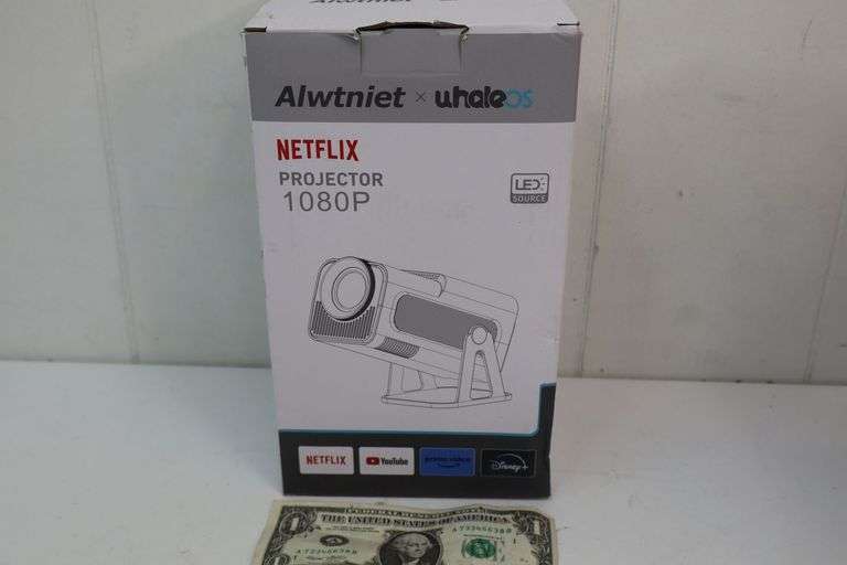 4K HD Portable Smart Projector w/Remote! (T1)