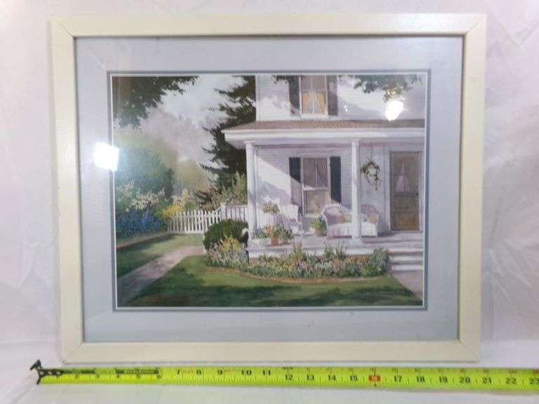 Farmhouse framed print 22x18 in great shape