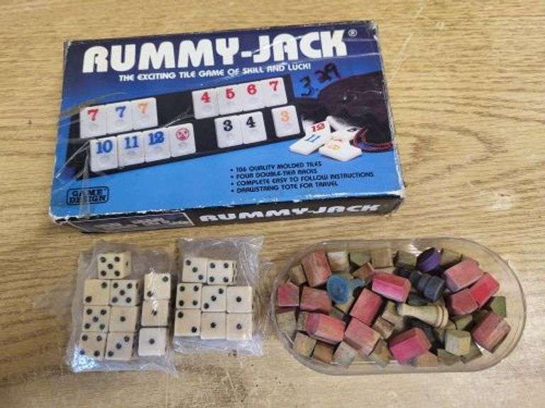 Rummy Jack / Dice / Vintage Wood Monopoly Pieces ( WWII era). ~ cash ...