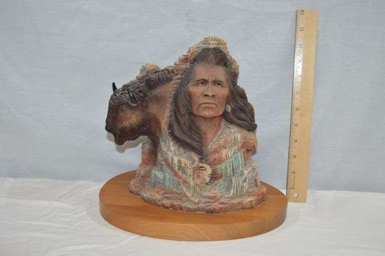 NEIL ROSE SCULPTURE, MIST ON THE MOUNTAIN 268/2500, SIGNED & DATED '93