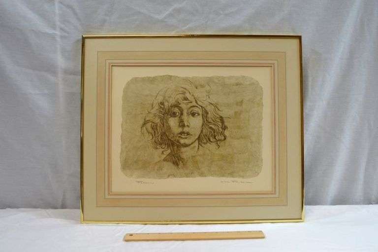 VINTAGE FRAMED ART - FEDERICO BY JOHN FULTON