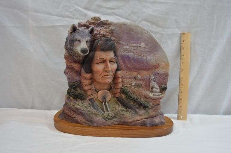 NEIL ROSE SCULPTURE, THE PIPEHOLDER 10/1950, SIGNED & DATED '94