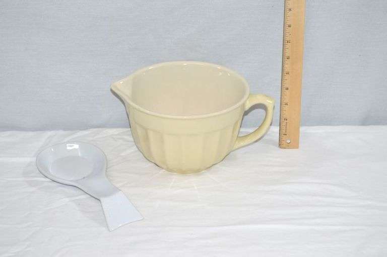 LARGE MIXING BOWL & SPOON REST