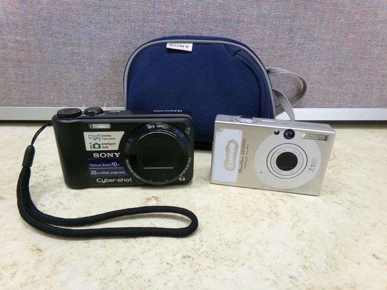 Like new Sony Cyber-shot and Canon Powershot SD 1000 Digital Cameras w ...