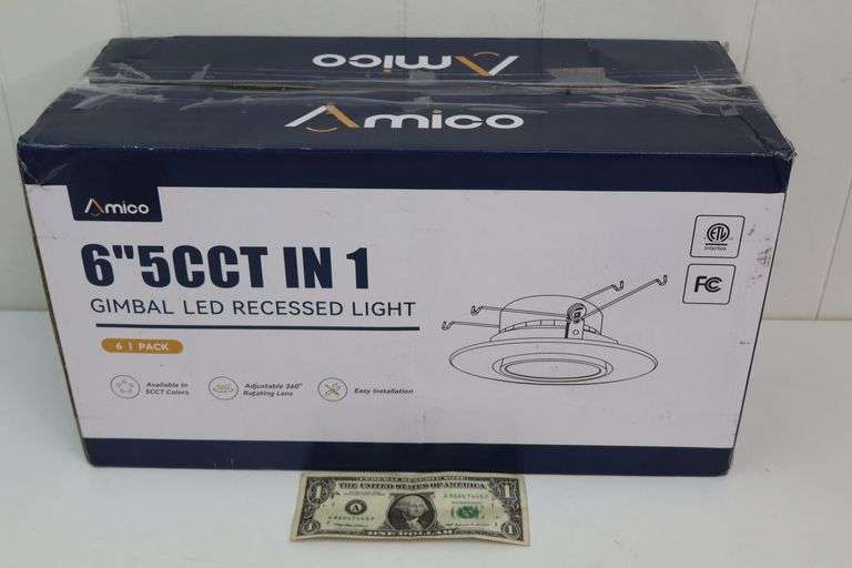 NEW Amico 6" LED Recessed Lights 6-PACK! (2B)