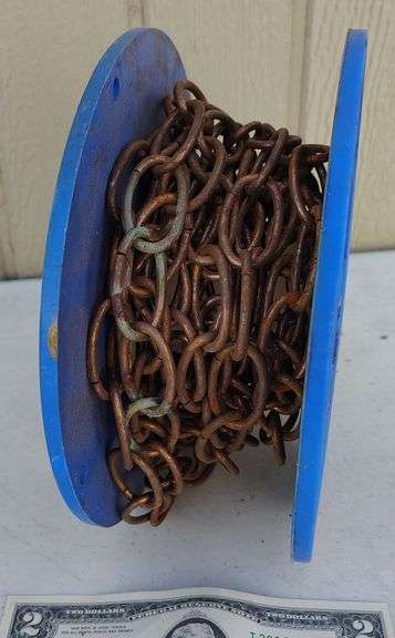 Lighting chain on a spool