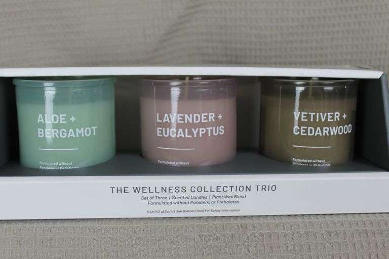 CASH ONLY New Wellness Collection Trio of Candles (LWL1)