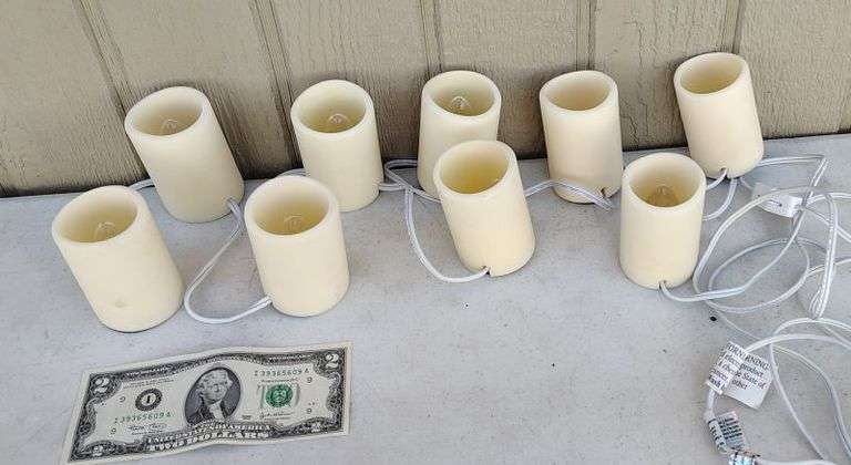 String of electric candles