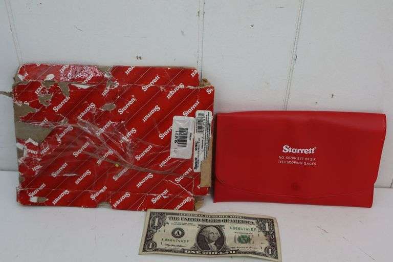 $$ NEW Starrett #S579H 6-Piece Telescoping Gauge Set! (1B)