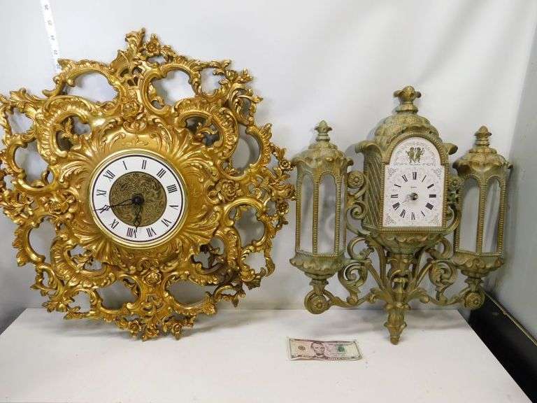 Two Plastic Wall Clocks