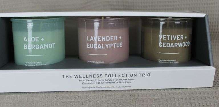CASH ONLY New Wellness Collection Trio of Candles (LWL1)