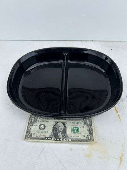 Corning Black Divided Dish 1.8 L