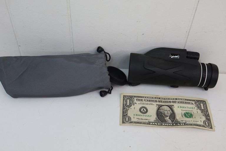 NEW HaleBor 80x100 Outdoor Monocular Telescope w/Tripod & Phone Mount! (2B)