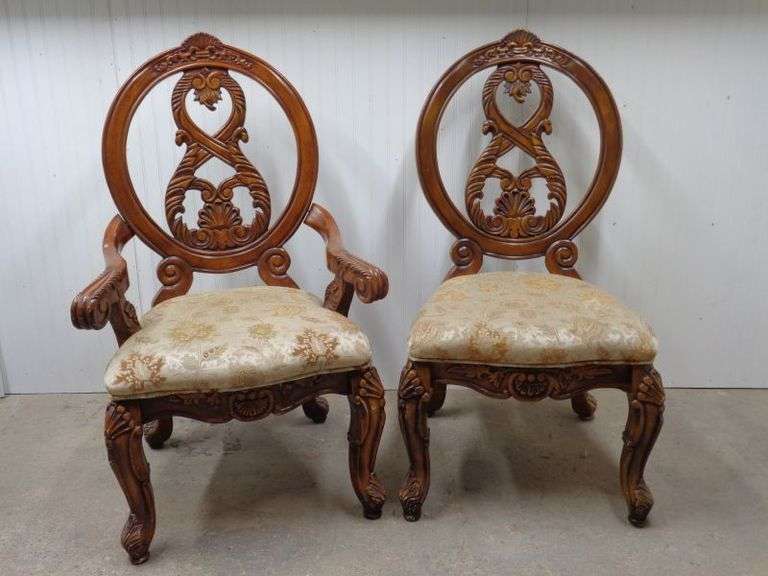 2 Nice Dining Chairs, very ornate.