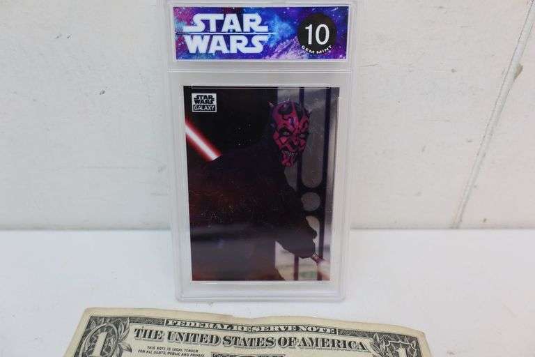 Graded 2021 Topps Star Wars Galaxy "The Wrath of Maul" Trading Card! (DC)