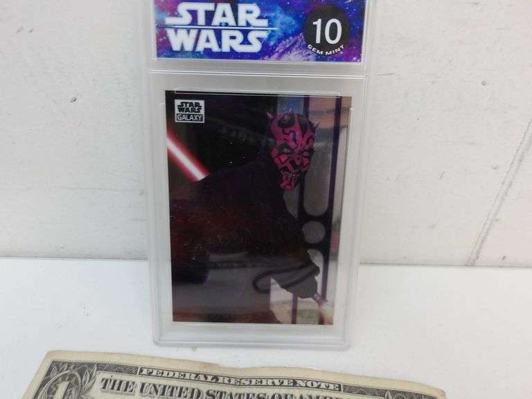 Graded 2021 Topps Star Wars Galaxy "The Wrath of Maul" Trading Card! (DC)