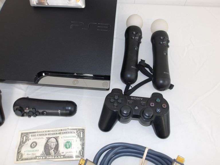 PlayStation 3 Console w/Game, Move Camera & Accessories! (10C)