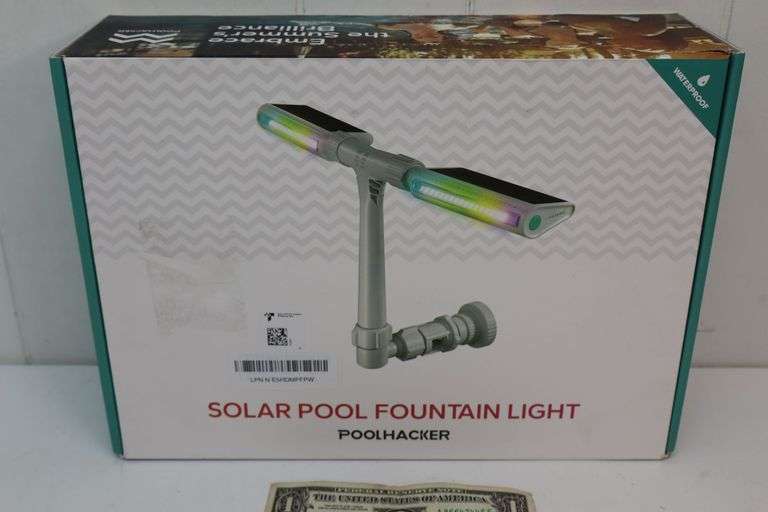 NEW Solar Pool Fountain Light! (11C)