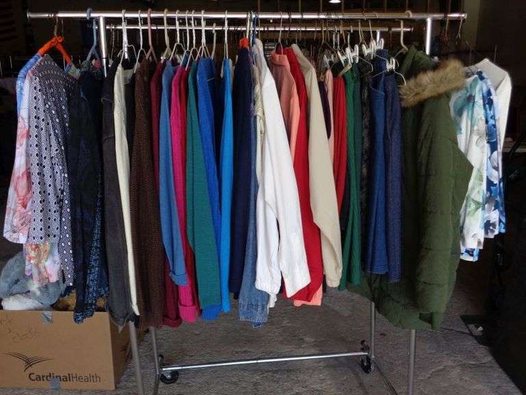 Big lot of Ladies clothes, rack not included.