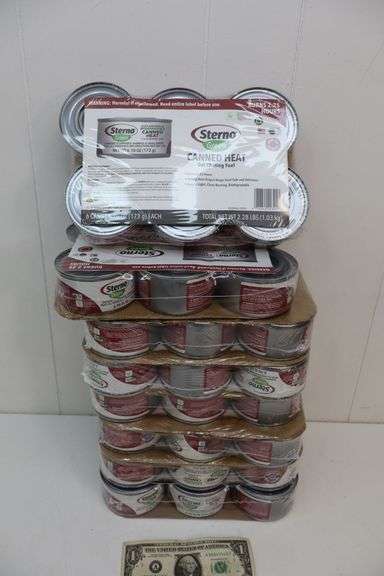 NEW Lot of EIGHT 6-Can Packs of Sterno Green Canned Heat Chafing Fuel! (5C)