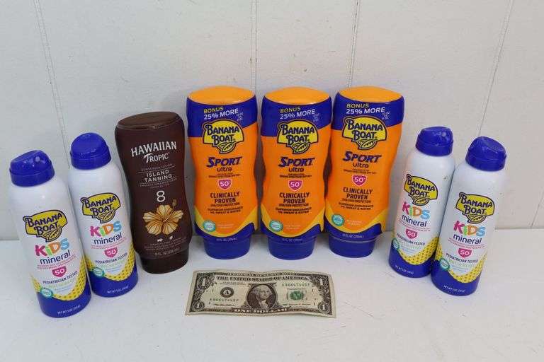 NEW Lot of Assorted Sunscreen/Tanning Lotion! (6B)