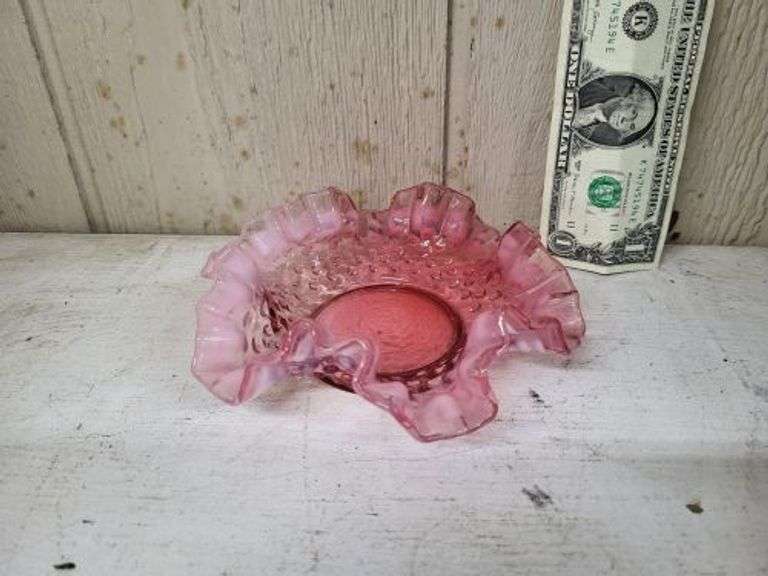Fenton Cranbury Glass Small Dish. ~ cash only ~ . (1A)
