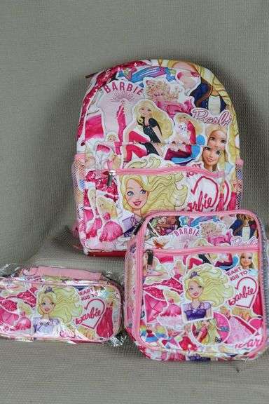 CASH ONLY Just In Time for School! New Barbie Backpack, Lunch Kit and Pencil Bag  (B1=1)