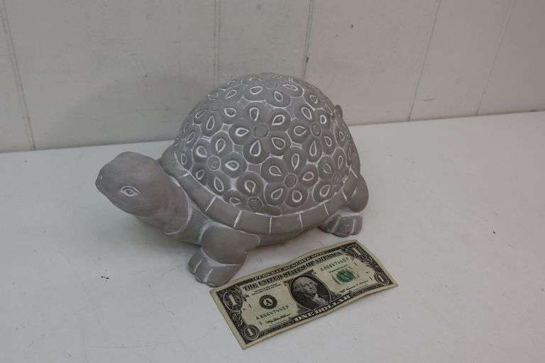 NEW Cement Garden Turtle Statue! (15B)