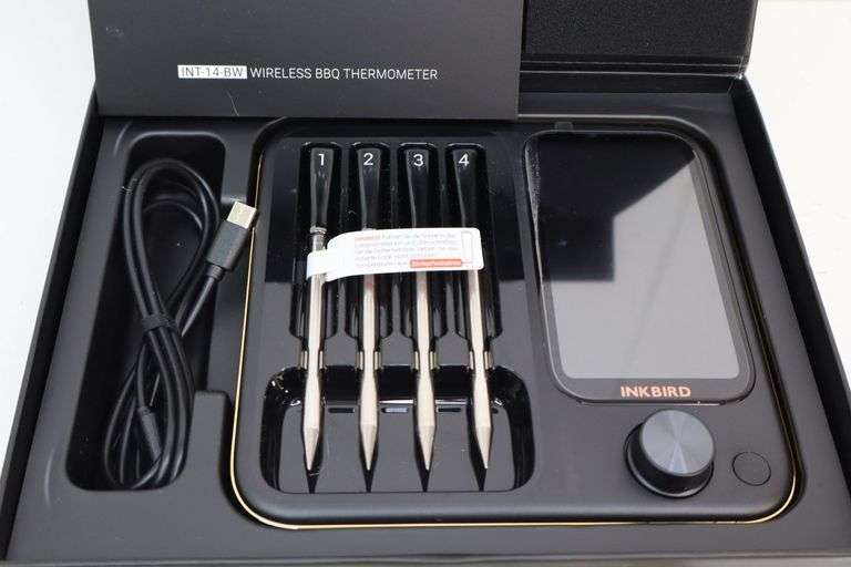 NEW Ink Bird Wireless WiFi BBQ 4-Probe Thermometer Set! (9B)