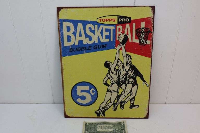 Topps Bubble Gum Metal Sign! (9B)