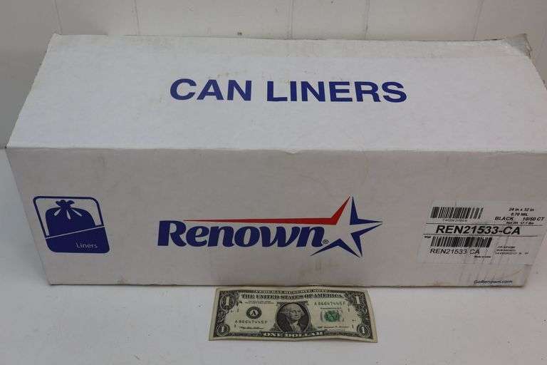 NEW Case of Renown 24x32 .70 Mil Can Liners! 10-50CT Rolls! (4D)