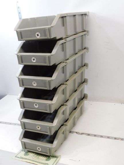 (6) Shop Hard Plastic Parts Containers-