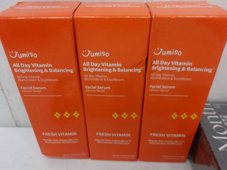 NEW Lot of THREE Bottles of Jumiso Facial Serum & FOUR West Month 1oz Temporary Eye Tightener! (5C)
