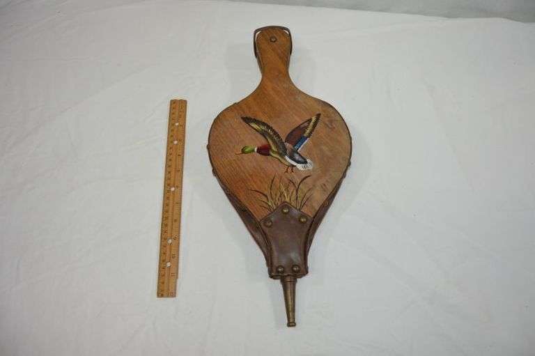 DECORATIVE WOODEN FIREPLACE BELLOW