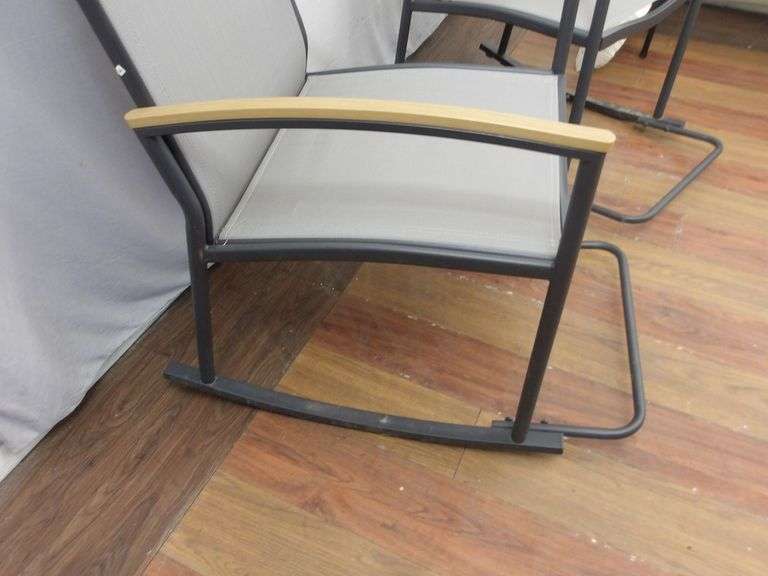 NICE Set of TWO Outdoor Rocking Chairs! (RD)
