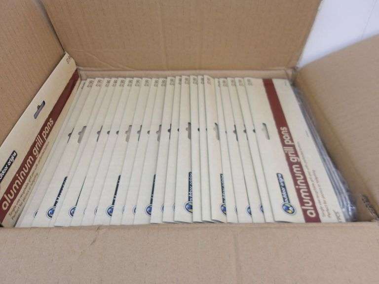 NEW Case of Outdoor Origins Aluminum Grill Pans! 24 Packs of 3! (4A)