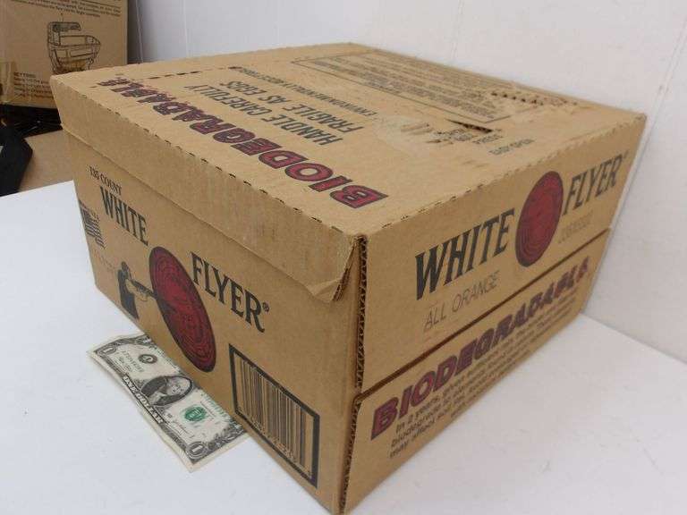 NEW 135CT Case of White Flyer Clay Targets! (9D)