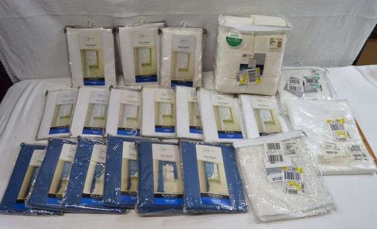 LARGE LOT OF CURTAINS - NEW IN PACKAGE