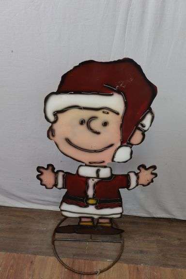 Neat All-Metal 38" Freestanding Charlie Brown Christmas Decor! (RD)