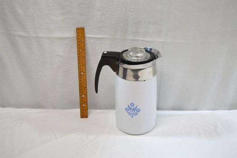 VINTAGE CORNINGWARE 10-CUP PERCOLATOR