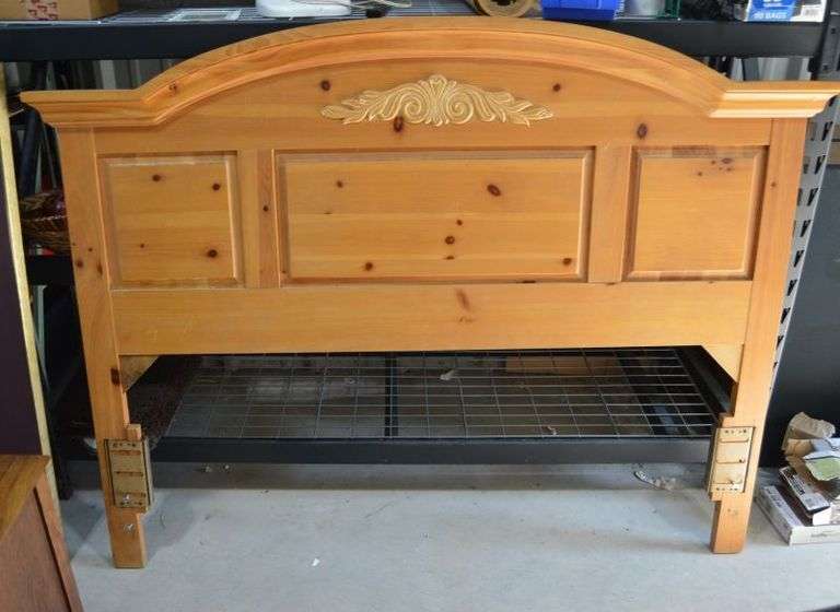 WOODEN HEADBOARD - 51" T x 67" W