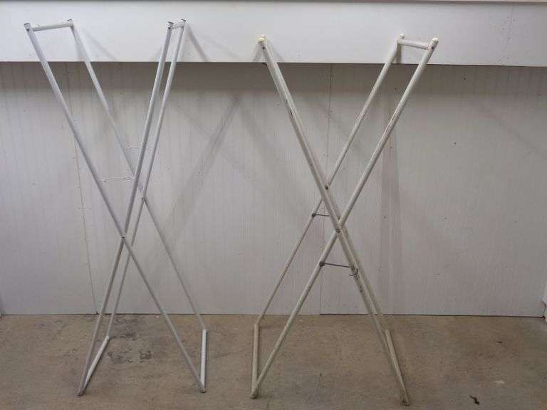 2 clothes racks.