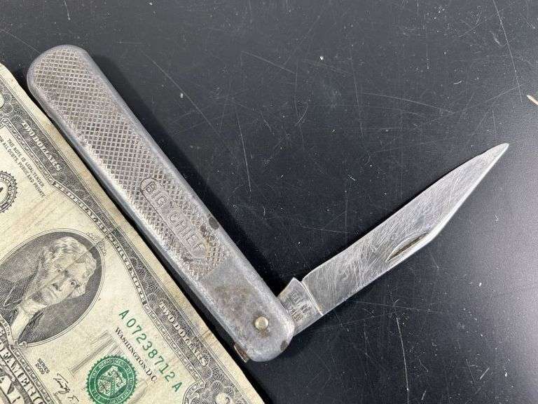 Big Chief Queen Steel #45 Knife-WOW Needs Polished!