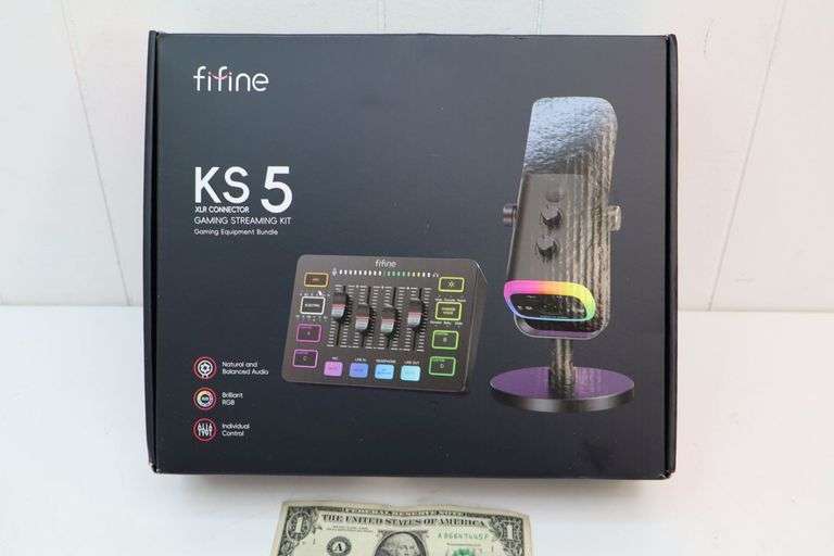 NEW FiFine KS-5 XLR Connector Gaming Streaming Equipment Bundle Kit! (11C)