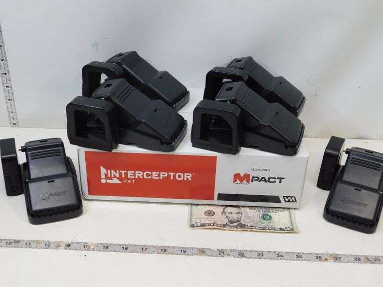 Interceptor _ M-Pact-- RAT TRAPS- 6 in Box - New in Box