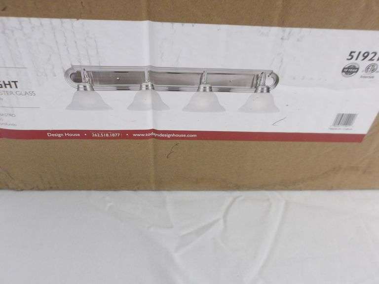 NEW Design House 36" 4-Light Vanity Light! Satin Nickel (9A)